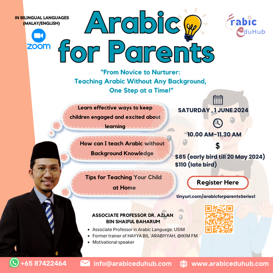 Why there is a need for parents to learn Arabic language to support thier kids at home?